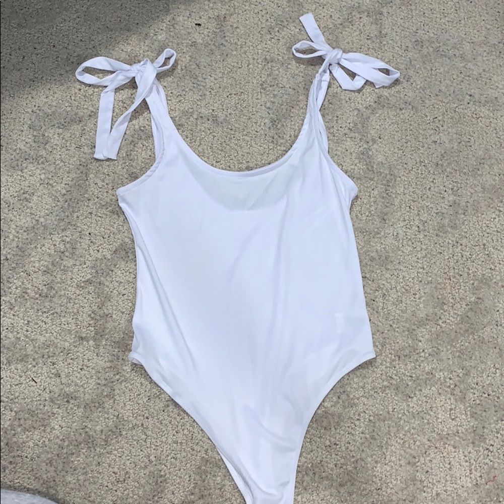 White onesie tank top